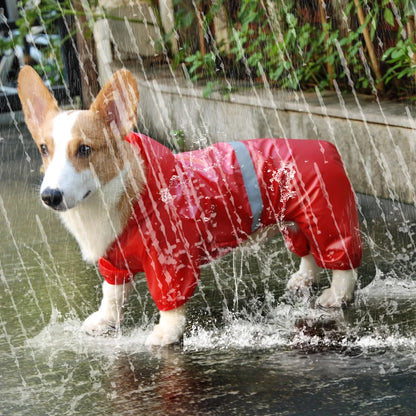 Pet Dog Waterproof Raincoat Jumpsuit