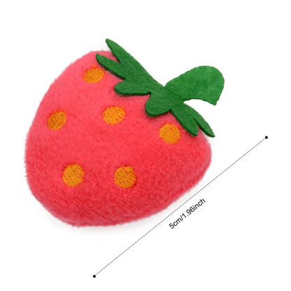 Pet Toy Cute Plush Strawberry Shape