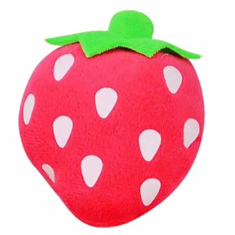 Pet Toy Cute Plush Strawberry Shape