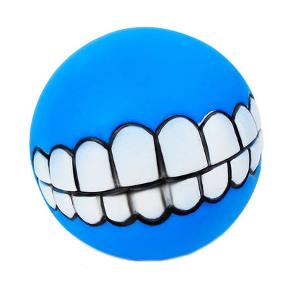 Dog Chewing Rubber Ball  Squeaky Cleaning Tooth