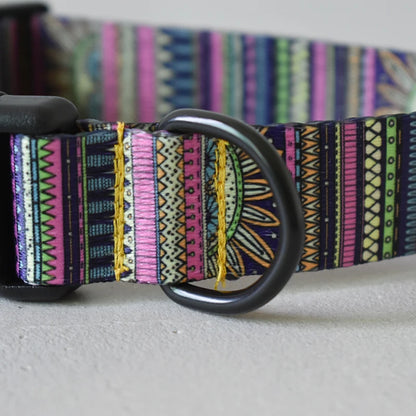 Color Nylon Printed Pet Dog Collar