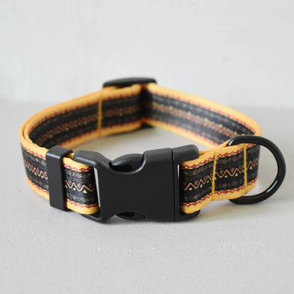 Color Nylon Printed Pet Dog Collar