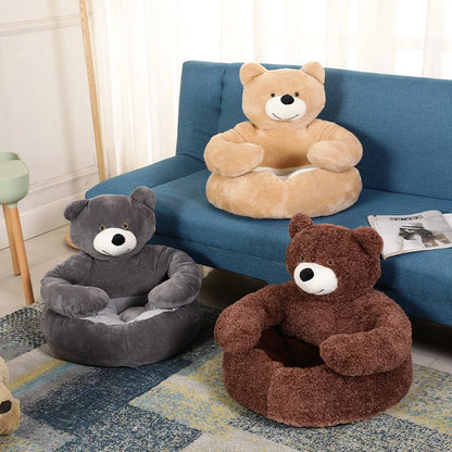 Super Soft Dog Bed Cute Winter Warm Bear