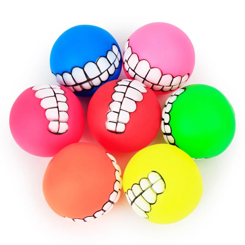 Funny Silicone Pet Dog Cat Toy Ball Chew