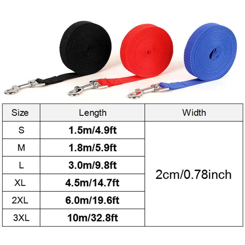 Nylon Dog Training Leashes Pet Supplies