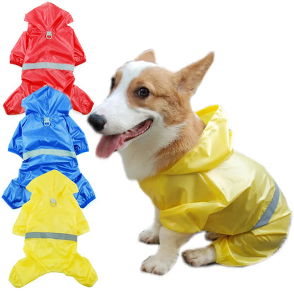 Pet Dog Waterproof Raincoat Jumpsuit