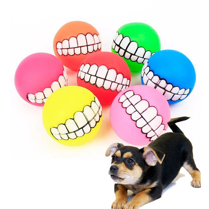 Funny Silicone Pet Dog Cat Toy Ball Chew