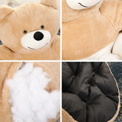 Super Soft Dog Bed Cute Winter Warm Bear