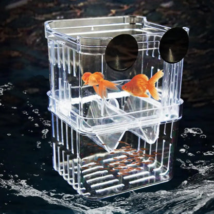 Aquarium Fish Breeding Isolation Box Protective Breeder Box Fish Hatchery Acrylic Divider Clownfish Aggressive Fish Injured Fish