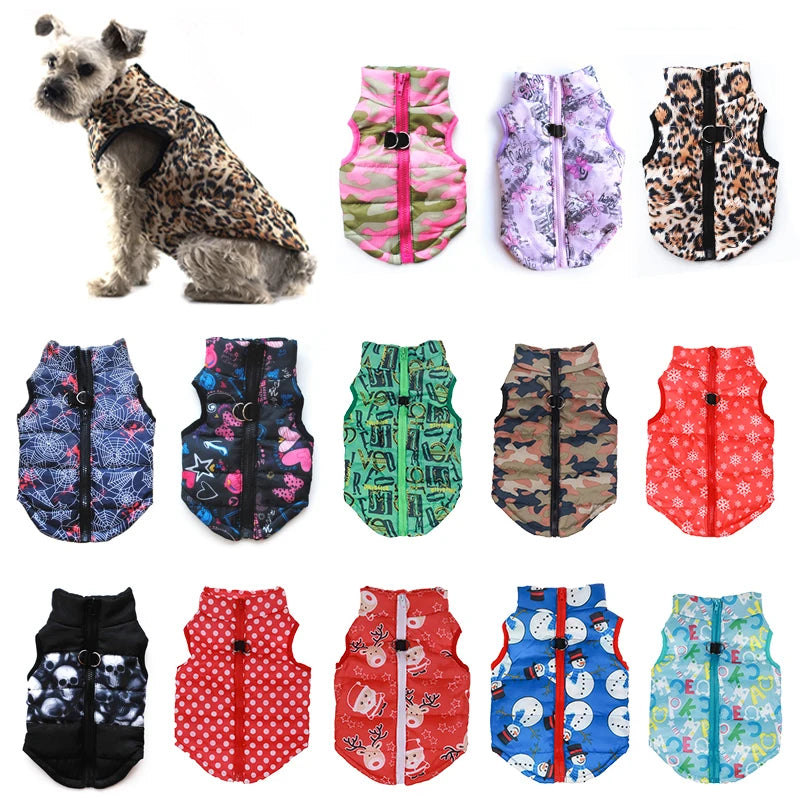 Winter Warm Puppy Outfit Windproof Dog Jacket