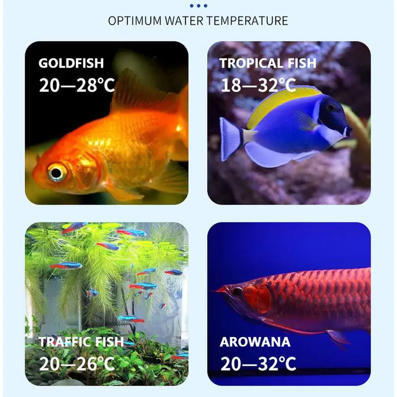 Fish Tank Digital Thermometer Led Fish Tank Temperature Gauge With Wireless Design 0-99 Celsius Degree Temperature Sensor