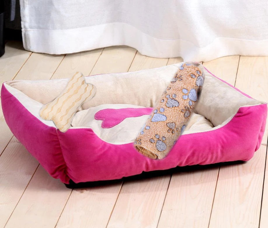 2024 New Winter Puppy Beds Pet Supplies Cat Bed Dog Kennel Four Seasons Universal Net Warm Cat House Pet Nest Cat Mat