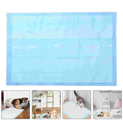 50 Pcs Pet Pee Mat Dog Pads Puppy Small Thicken for Portable Diapers Training Sky-blue Urinal