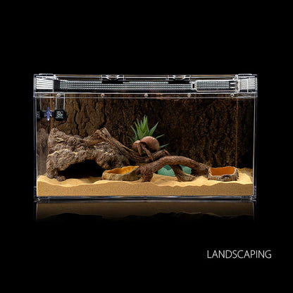 Resin Turtle Basking Platform Reptile Hide Resting Terrace Hideout Cave Decorations For Bearded Dragon Newts Lizard