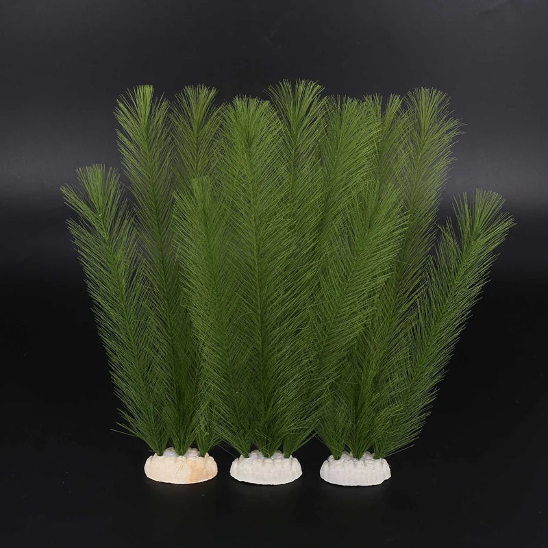 Aquarium Decorations Fish Tank Artificial Green Water Plants Made Of Silk Fabrics Plastic, Non-Toxic And Safe For All Fish And P