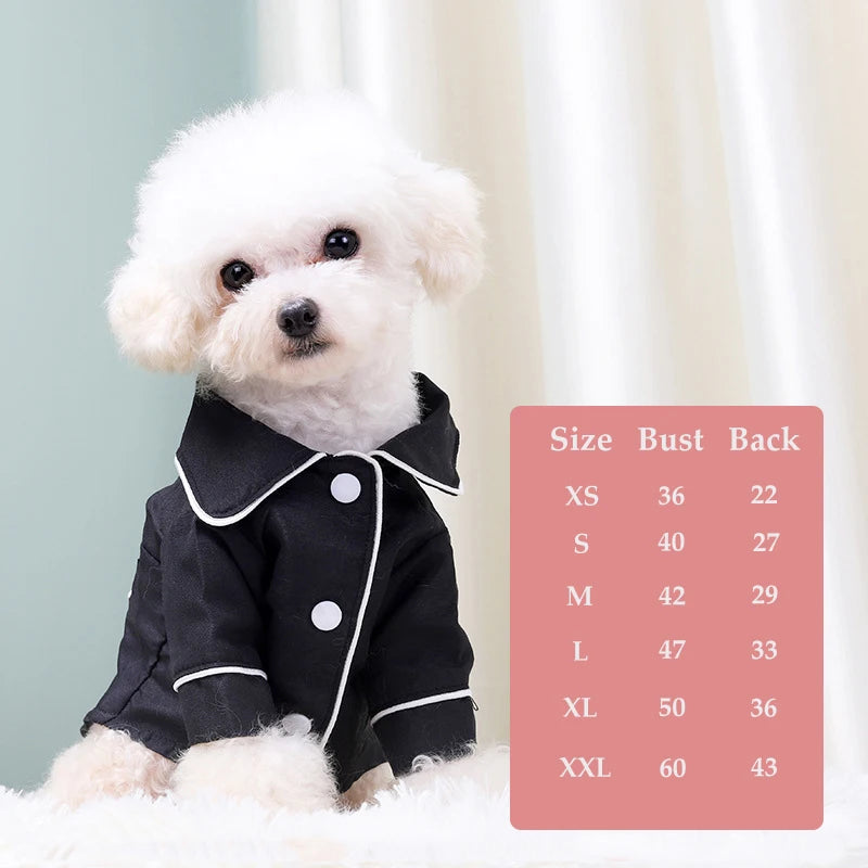 Black Dog Pajamas Puppy Shirt Sleepwear