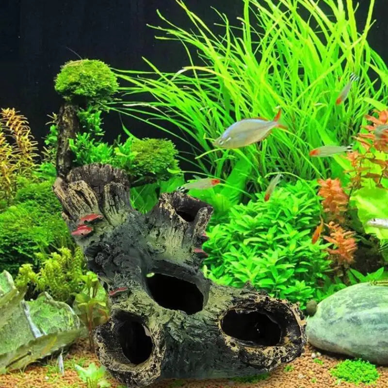 Resin Rockery Fish Tank Landscape Cave Pet