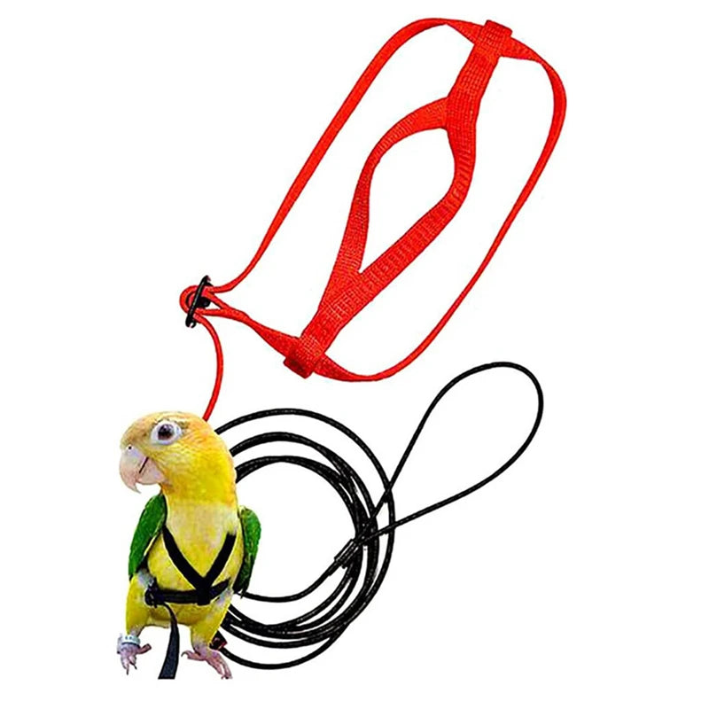 Training Flying Traction Rope Anti-Bite Training Rope Bird Leash Parrot Flying Rope Parrot Harness Bird Harness Leash