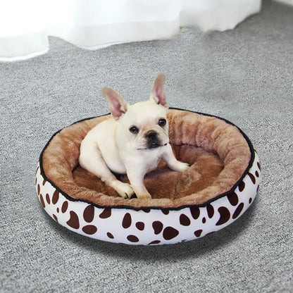 Round Dog Beds Sleeping Mat Soft Warm Kennel Bed