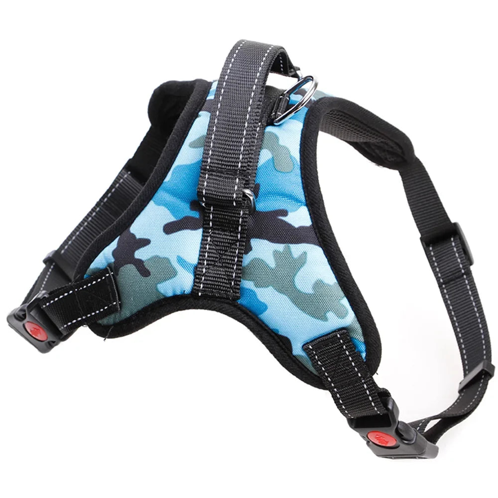 Pet Dog and Cat Adjustable Harness with Leash Reflective and Breathable for Small and Large Dog Harness Vest Pet Supplies