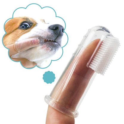 Dog Cat Dental Care Cleaning Finger Toothbrush