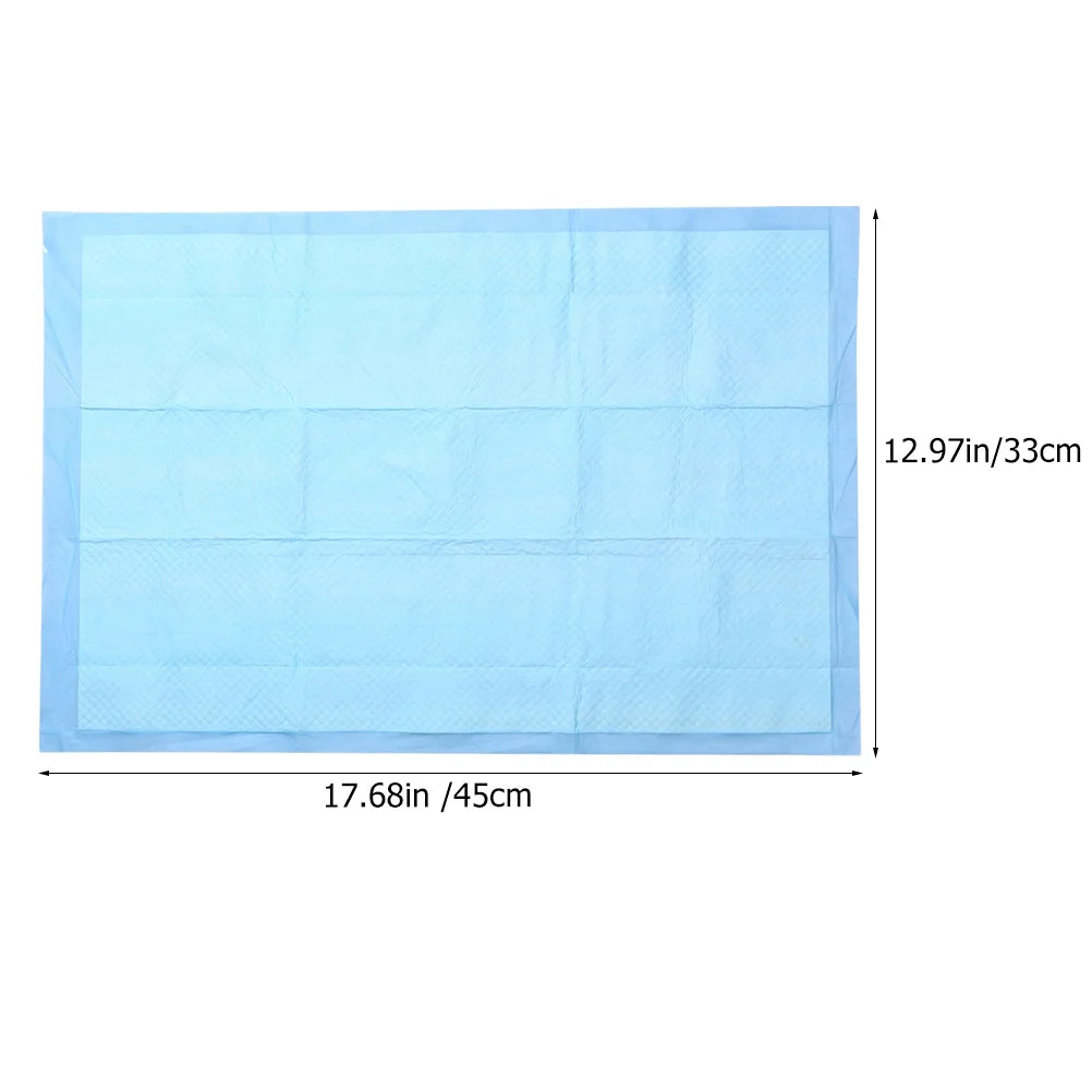 50 Pcs Pet Pee Mat Dog Pads Puppy Small Thicken for Portable Diapers Training Sky-blue Urinal