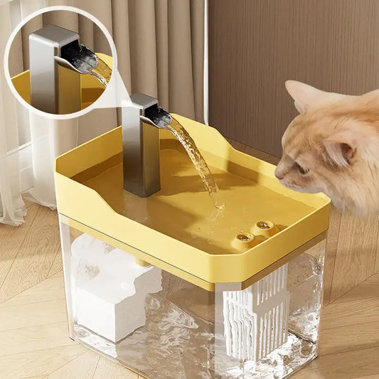 Automatic 1.5L Pet Water Fountain Filter Mute Cat Drink Bowl Pet Mobile Water Dispenser for Dog and Cat Water Feeding Supplies