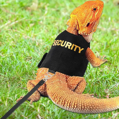 Reptile Lizard Gecko Bearded Dragon Harness and Leash Comfortable Bearded Dragon Clothes for Outdoor Pet Chameleon Supplies