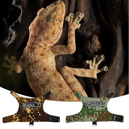 Reptiles Harness Escape Proof Soft Reptile Lizard Leashes Harness Bearded Dragon Harness Leashes Adjustable Lizard Rope For